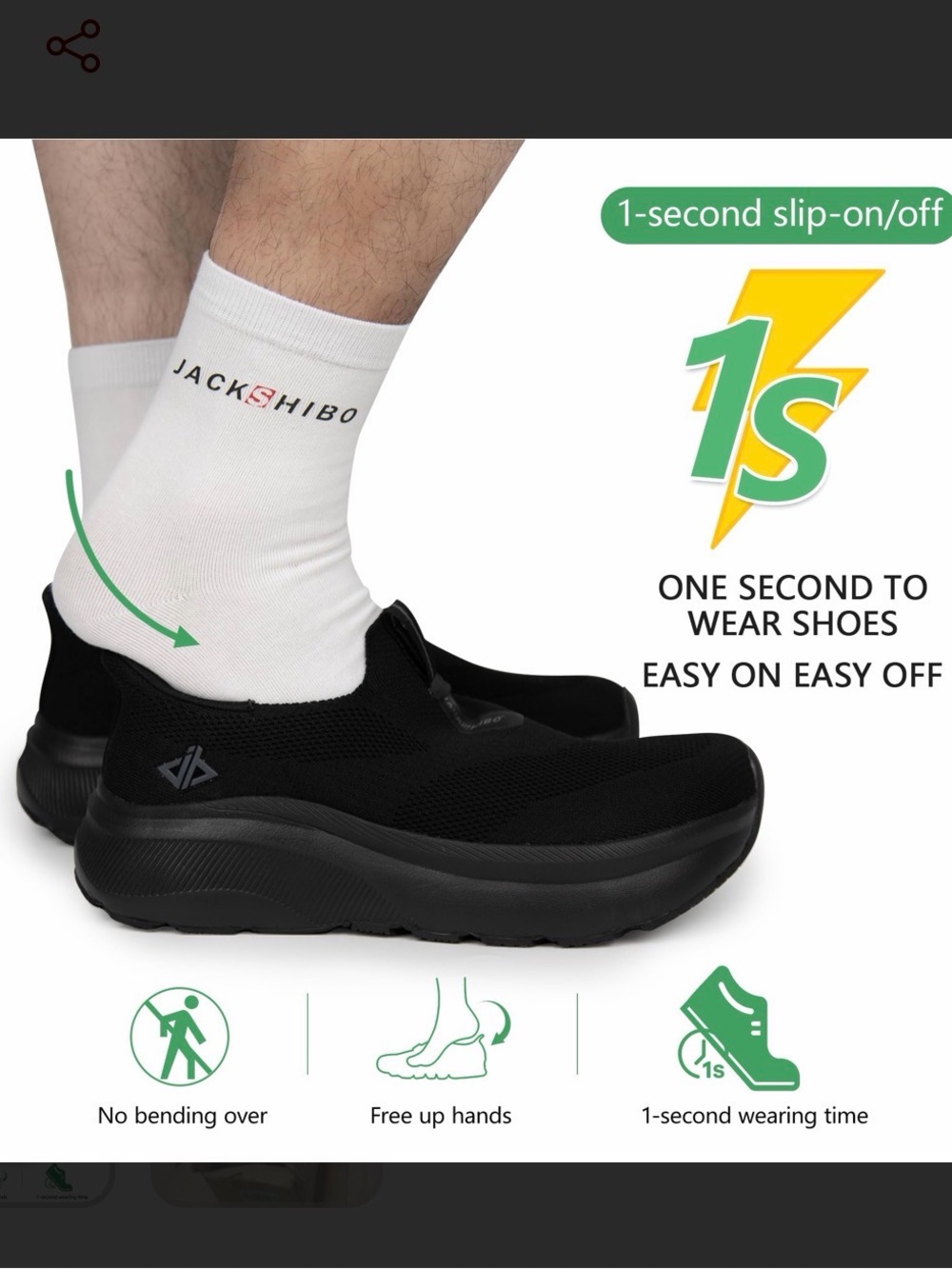 Men's Black Slip-On Loafers – Easy On/Off Comfort